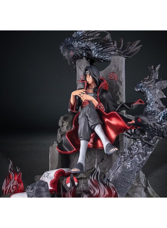 Naruto Uchiha Itachi Throne Figure and Majestic Anime Model , Desk Centerpiece and Premium Birthday Gift,33cm - Image 2
